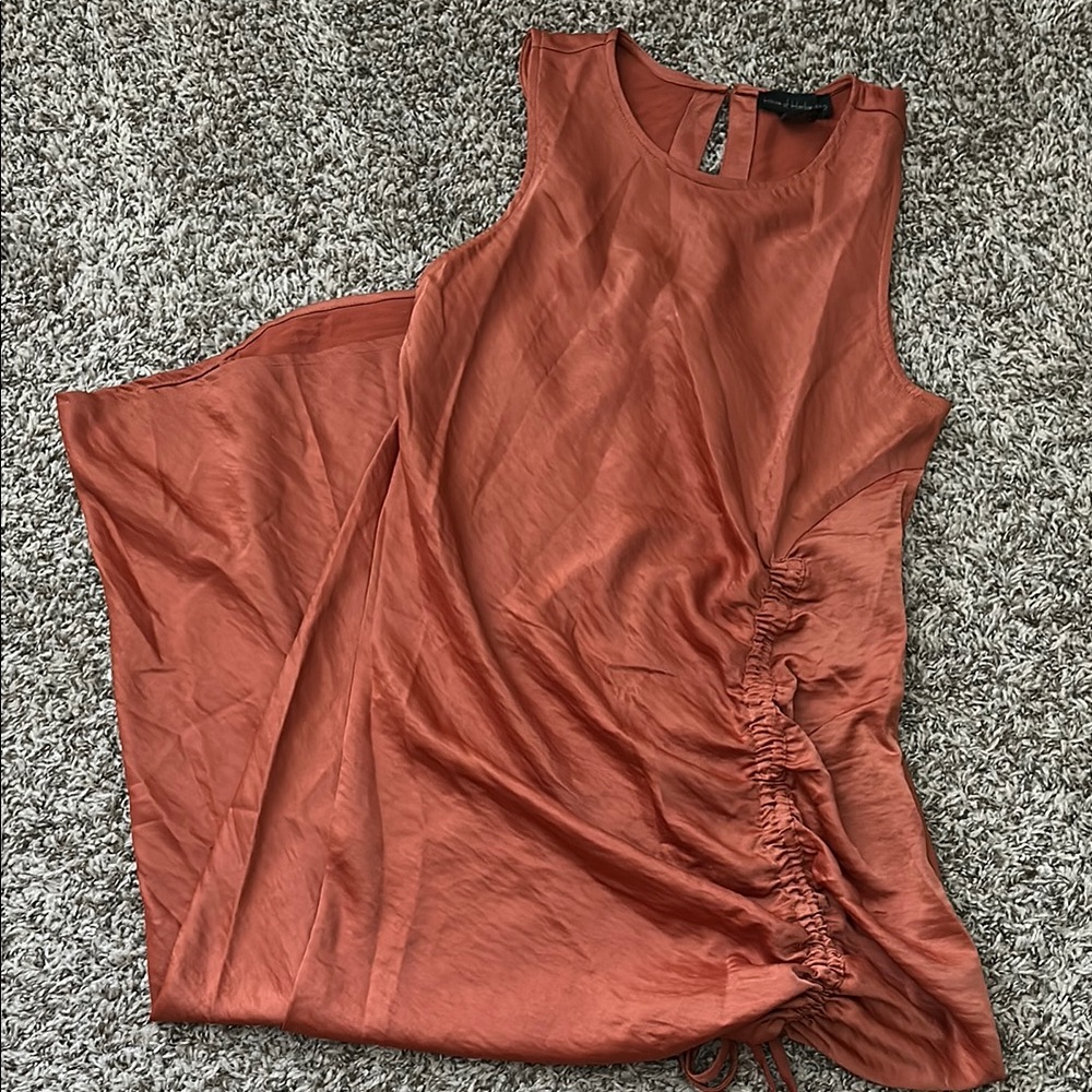 House of Harlow 1960 Orange Sleeveless Midi Sundress